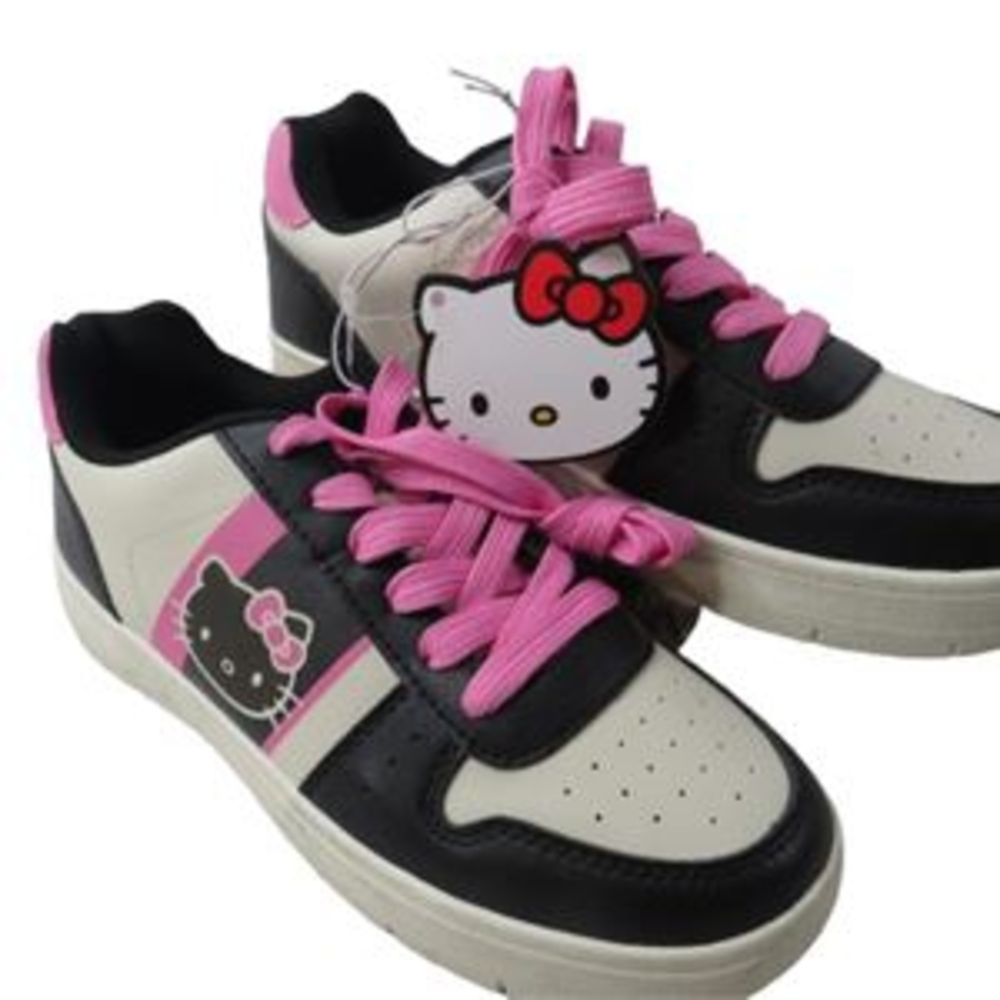 Sanrio Hello Kitty Pink, Black, and White Women's Sneakers Size 8